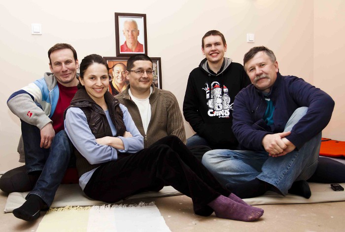 The Konstancin-Jeziorna meditation group in its early years